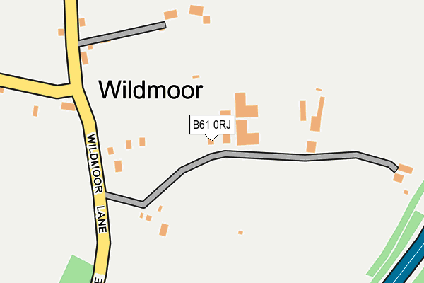 B61 0RJ map - OS OpenMap – Local (Ordnance Survey)