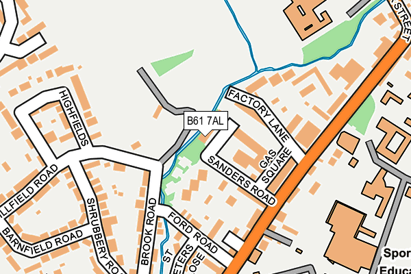 B61 7AL map - OS OpenMap – Local (Ordnance Survey)