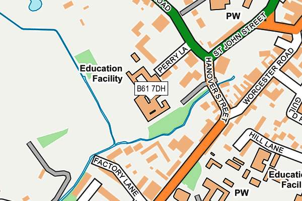 B61 7DH map - OS OpenMap – Local (Ordnance Survey)