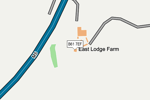 B61 7EF map - OS OpenMap – Local (Ordnance Survey)