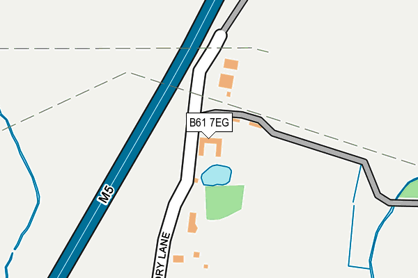 B61 7EG map - OS OpenMap – Local (Ordnance Survey)