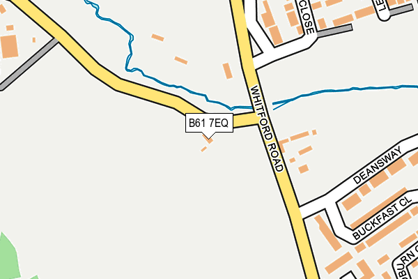 B61 7EQ map - OS OpenMap – Local (Ordnance Survey)