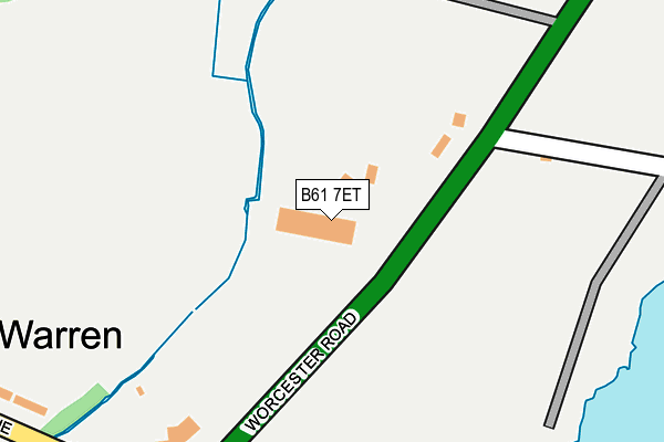 B61 7ET map - OS OpenMap – Local (Ordnance Survey)