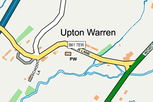 B61 7EW map - OS OpenMap – Local (Ordnance Survey)