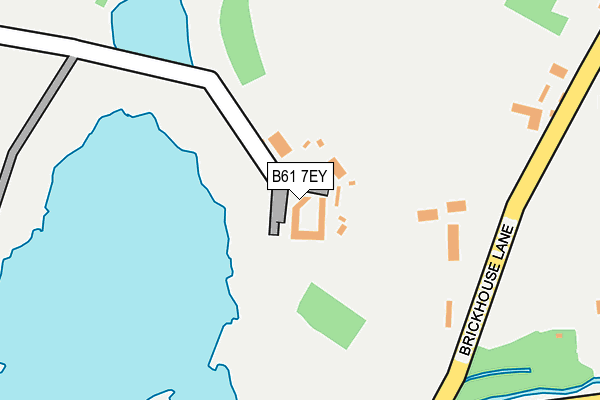 B61 7EY map - OS OpenMap – Local (Ordnance Survey)