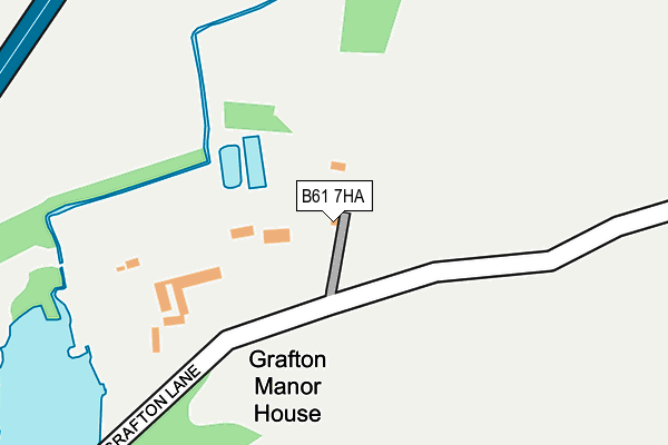 B61 7HA map - OS OpenMap – Local (Ordnance Survey)