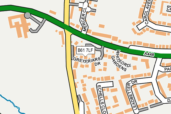 B61 7LF map - OS OpenMap – Local (Ordnance Survey)