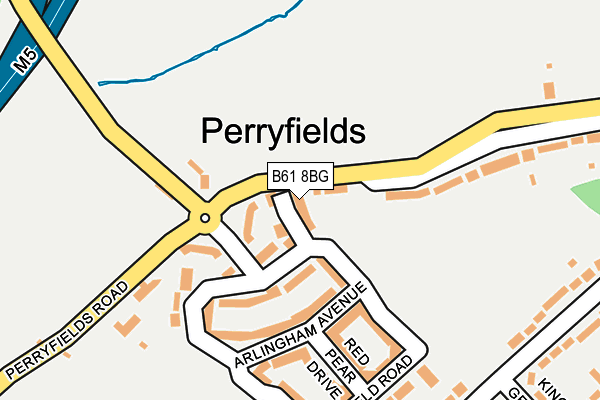 B61 8BG map - OS OpenMap – Local (Ordnance Survey)