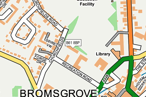 B61 8BP map - OS OpenMap – Local (Ordnance Survey)