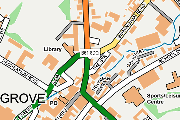 B61 8DQ map - OS OpenMap – Local (Ordnance Survey)