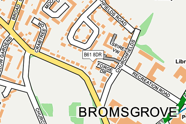 B61 8DR map - OS OpenMap – Local (Ordnance Survey)