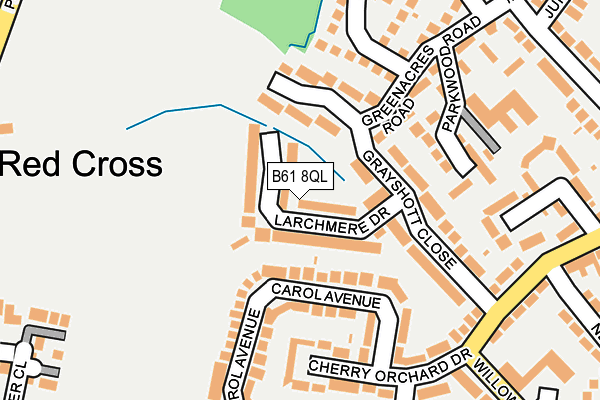 B61 8QL map - OS OpenMap – Local (Ordnance Survey)