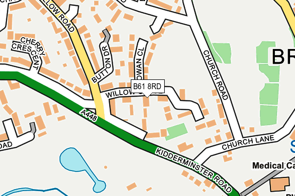 B61 8RD map - OS OpenMap – Local (Ordnance Survey)