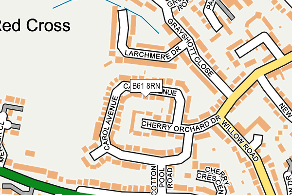 B61 8RN map - OS OpenMap – Local (Ordnance Survey)
