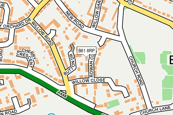 B61 8RP map - OS OpenMap – Local (Ordnance Survey)