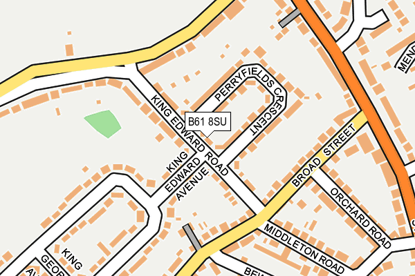 B61 8SU map - OS OpenMap – Local (Ordnance Survey)