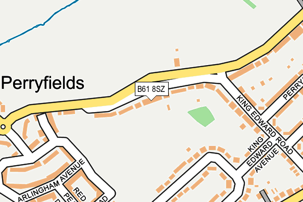 B61 8SZ map - OS OpenMap – Local (Ordnance Survey)