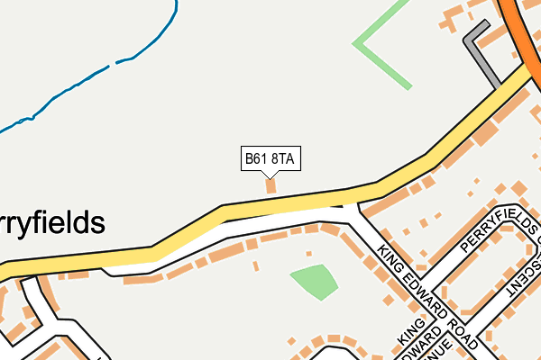 B61 8TA map - OS OpenMap – Local (Ordnance Survey)