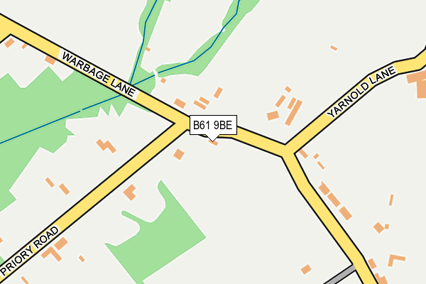B61 9BE map - OS OpenMap – Local (Ordnance Survey)