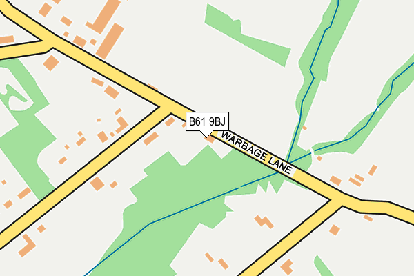 B61 9BJ map - OS OpenMap – Local (Ordnance Survey)