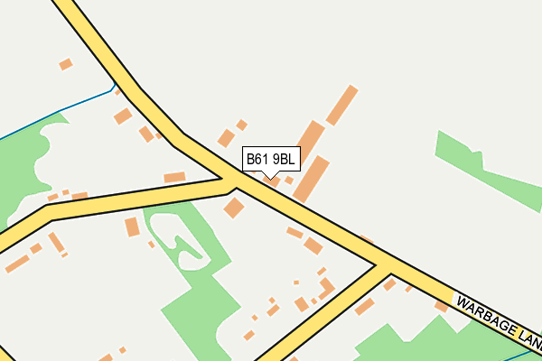 B61 9BL map - OS OpenMap – Local (Ordnance Survey)