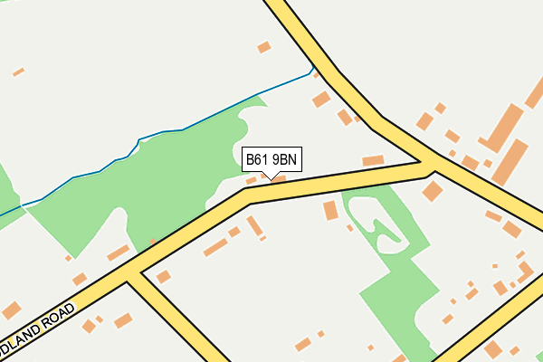 B61 9BN map - OS OpenMap – Local (Ordnance Survey)