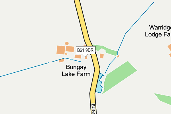 B61 9DR map - OS OpenMap – Local (Ordnance Survey)