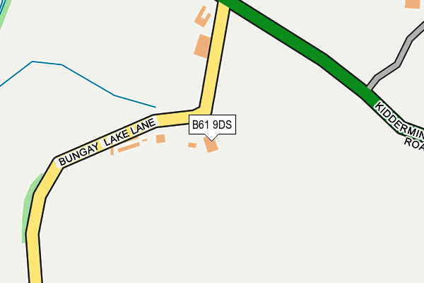 B61 9DS map - OS OpenMap – Local (Ordnance Survey)