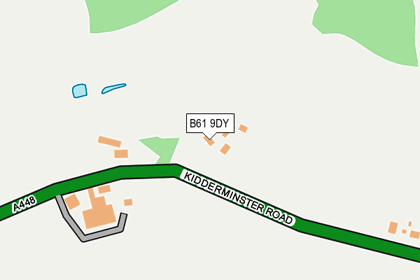 B61 9DY map - OS OpenMap – Local (Ordnance Survey)