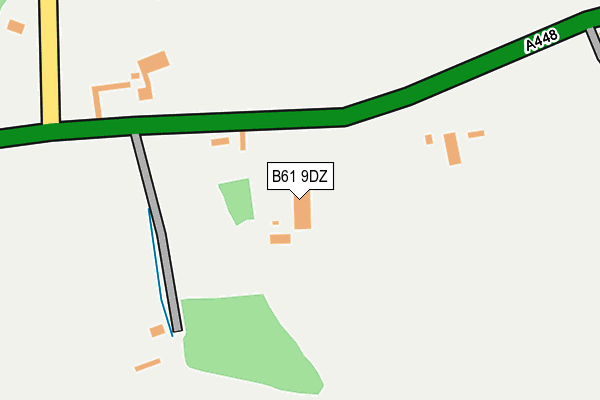 B61 9DZ map - OS OpenMap – Local (Ordnance Survey)