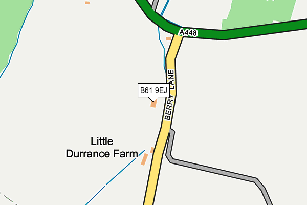 B61 9EJ map - OS OpenMap – Local (Ordnance Survey)