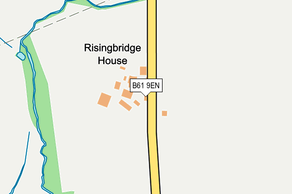 B61 9EN map - OS OpenMap – Local (Ordnance Survey)