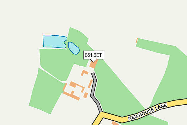 B61 9ET map - OS OpenMap – Local (Ordnance Survey)