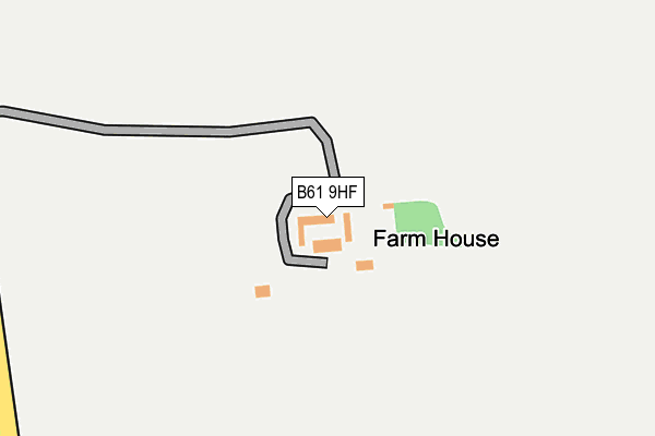 B61 9HF map - OS OpenMap – Local (Ordnance Survey)