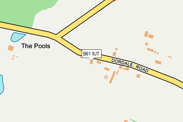 B61 9JT map - OS OpenMap – Local (Ordnance Survey)