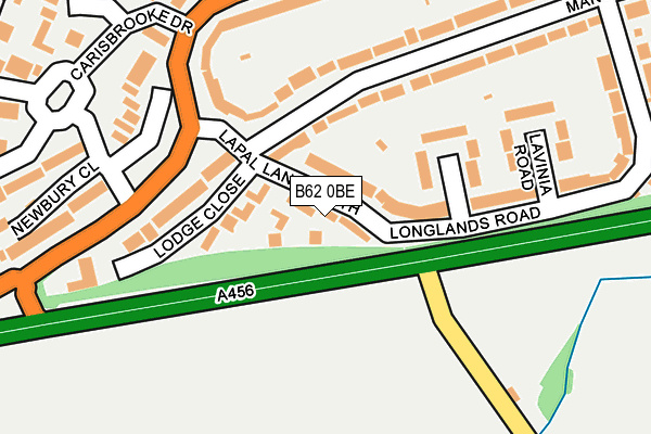 B62 0BE map - OS OpenMap – Local (Ordnance Survey)