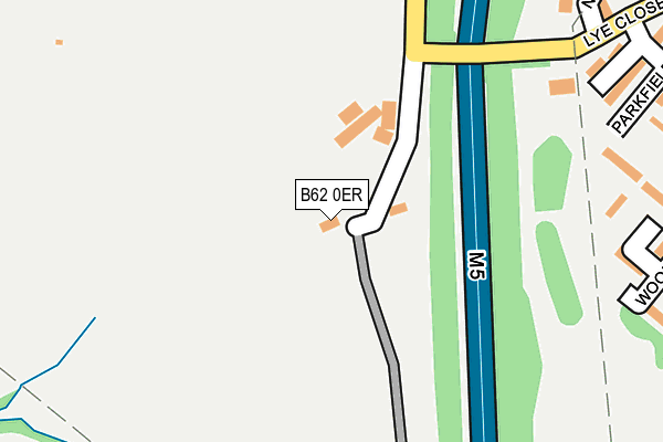 B62 0ER map - OS OpenMap – Local (Ordnance Survey)