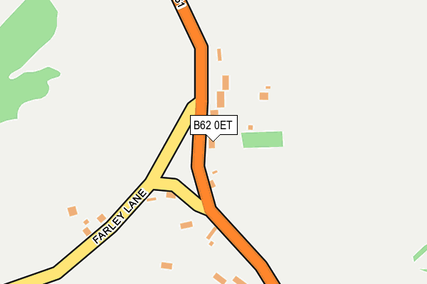 B62 0ET map - OS OpenMap – Local (Ordnance Survey)