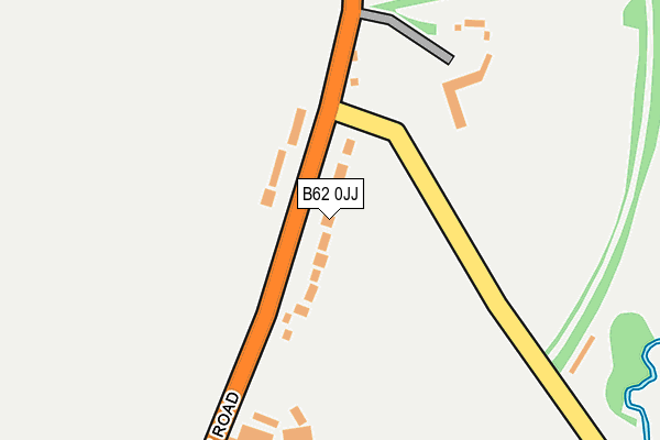 B62 0JJ map - OS OpenMap – Local (Ordnance Survey)