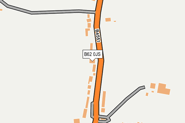 B62 0JS map - OS OpenMap – Local (Ordnance Survey)