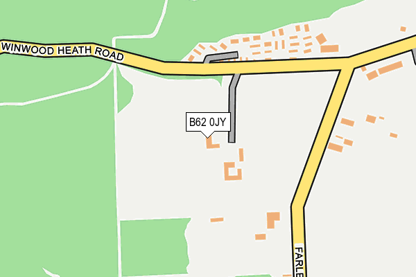 B62 0JY map - OS OpenMap – Local (Ordnance Survey)