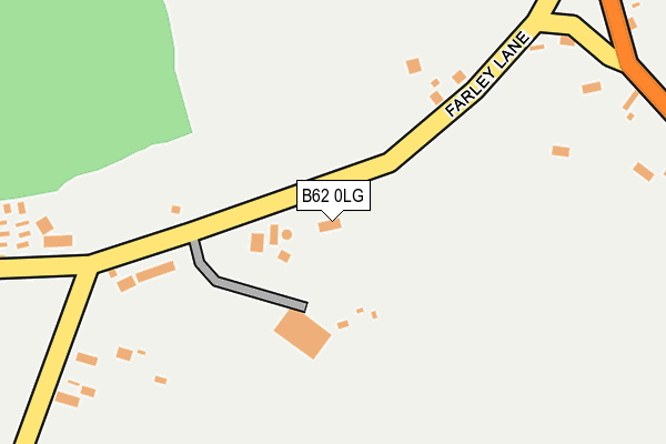 B62 0LG map - OS OpenMap – Local (Ordnance Survey)