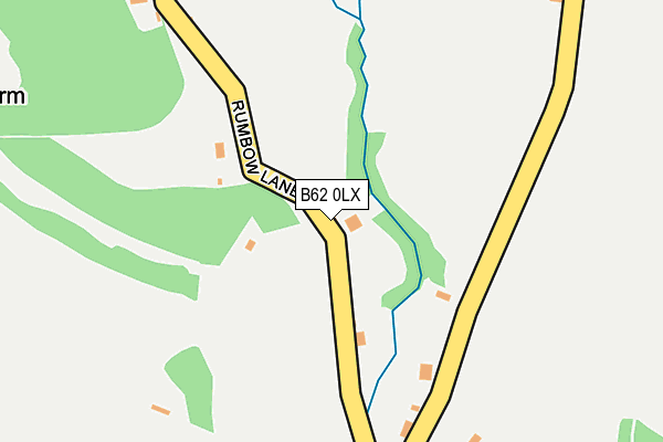 B62 0LX map - OS OpenMap – Local (Ordnance Survey)