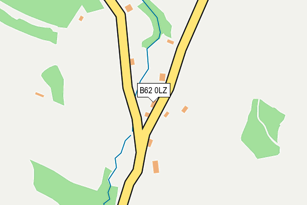 B62 0LZ map - OS OpenMap – Local (Ordnance Survey)