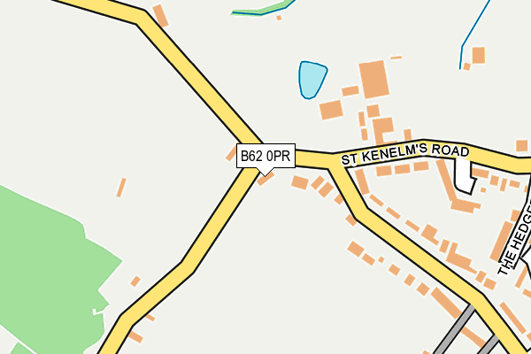 B62 0PR map - OS OpenMap – Local (Ordnance Survey)