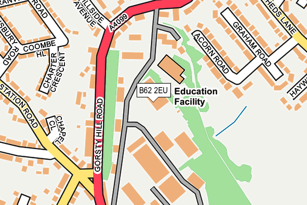 B62 2EU map - OS OpenMap – Local (Ordnance Survey)