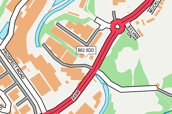 B62 8DD map - OS OpenMap – Local (Ordnance Survey)