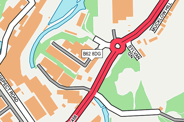 B62 8DG map - OS OpenMap – Local (Ordnance Survey)