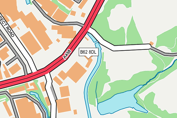 B62 8DL map - OS OpenMap – Local (Ordnance Survey)