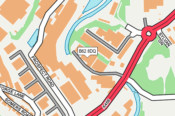 B62 8DQ map - OS OpenMap – Local (Ordnance Survey)